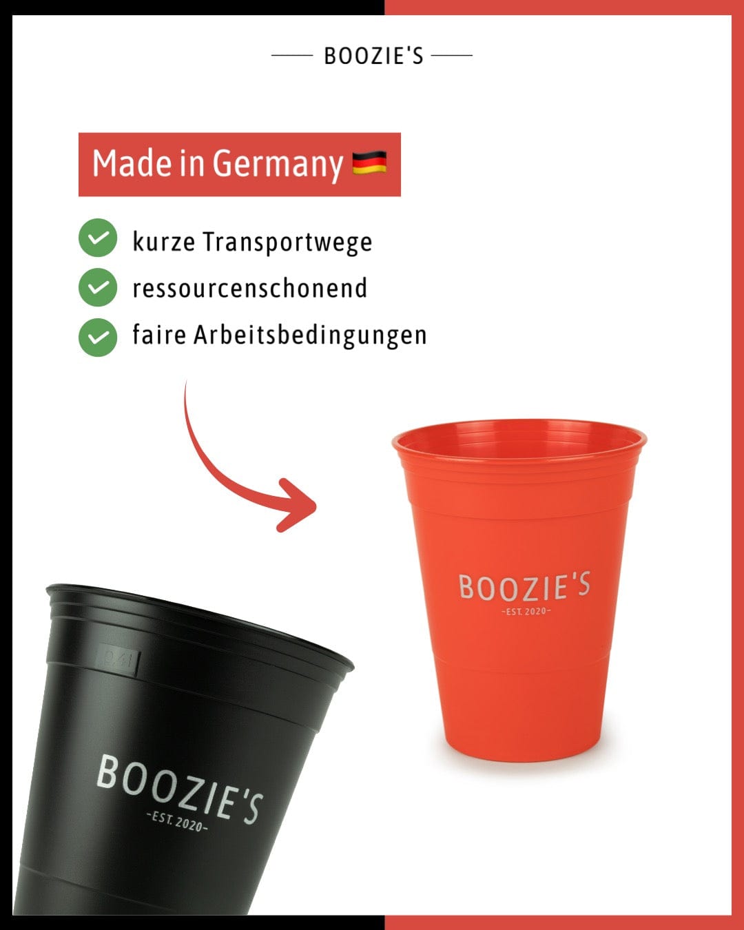 22er Set BeerPong Becher inkl. 3 BeerPong Bälle BOOZIE'S Ball- & Becherspiele