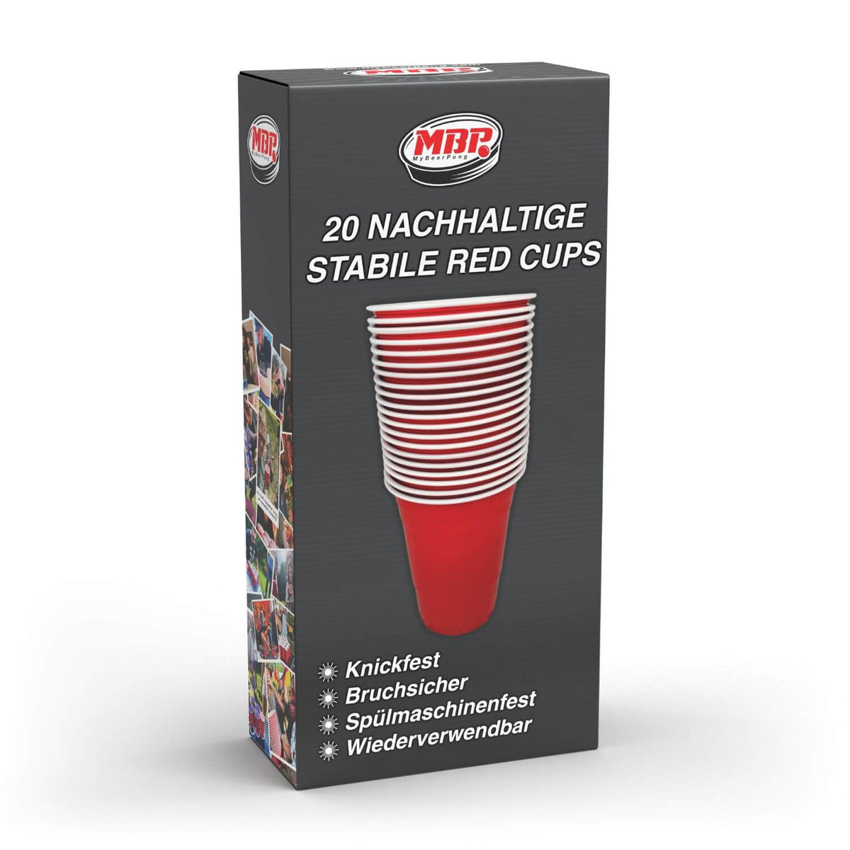 20x Mehrweg Red Cups