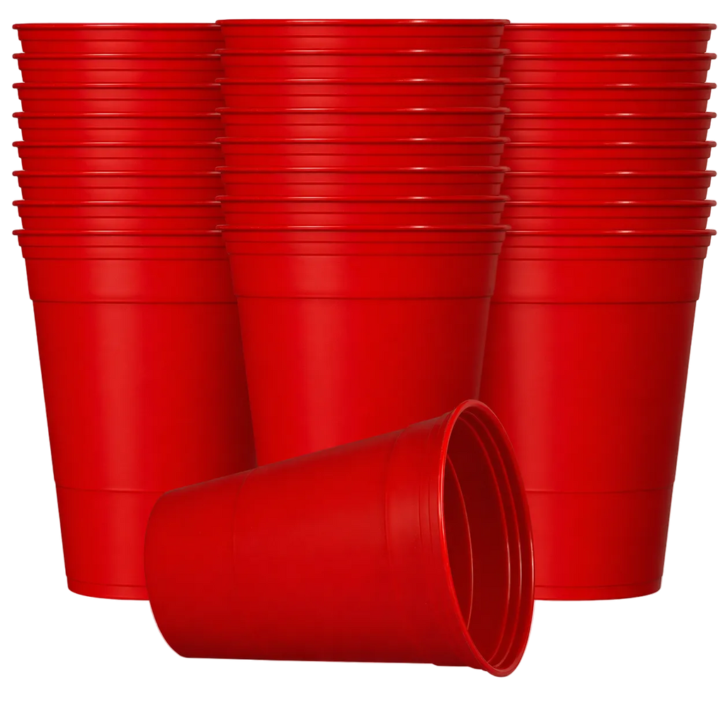 BOOZIE'S® Beer Pong Mehrwegbecher Set (22x inkl. 3 Bällen)