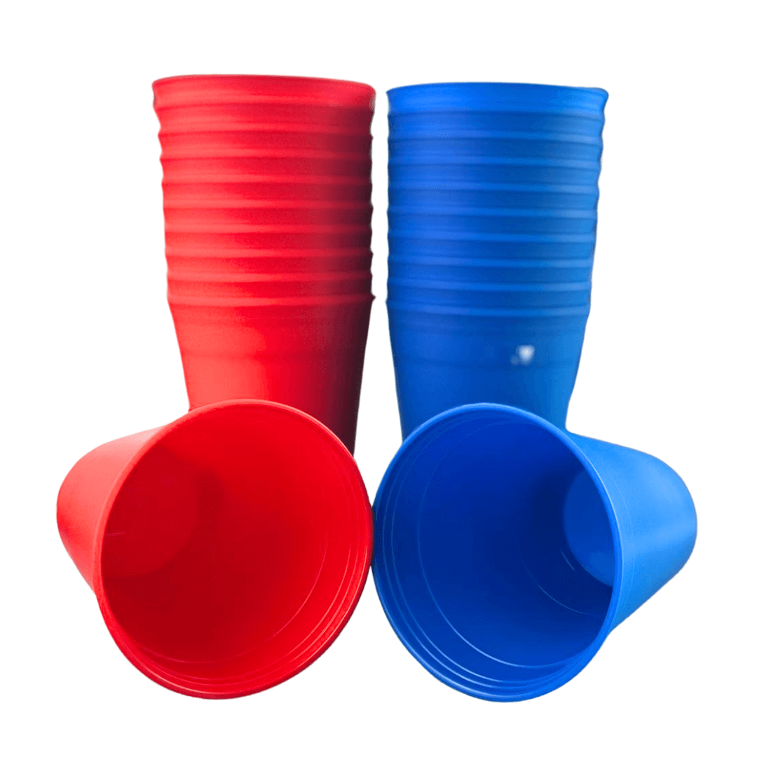 22er Set BeerPong Becher Mehrweg inkl. 3 BeerPong Bälle
