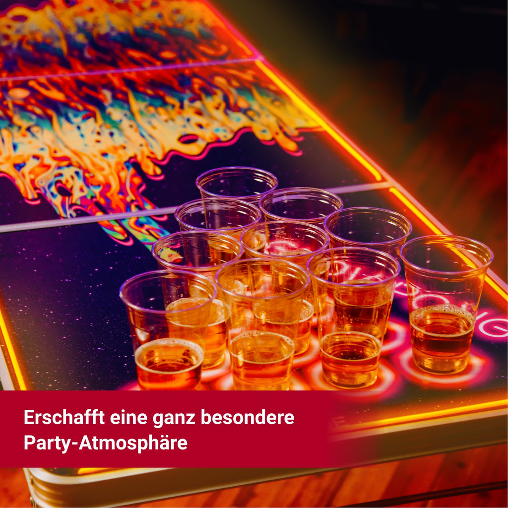 Beer Pong Tisch 'Space Lava' mit LED