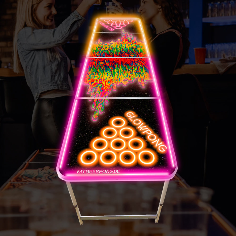 Beer Pong Tisch 'Space Lava' mit LED