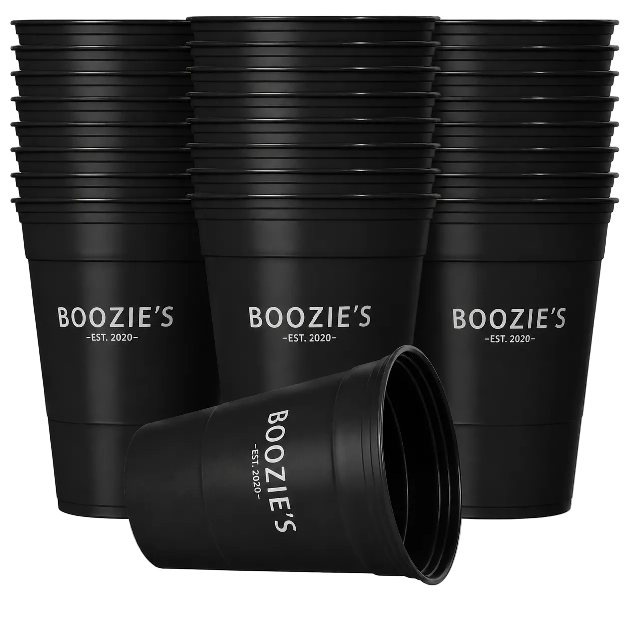 BOOZIE'S® Beer Pong Mehrwegbecher Set (22x inkl. 3 Bällen)