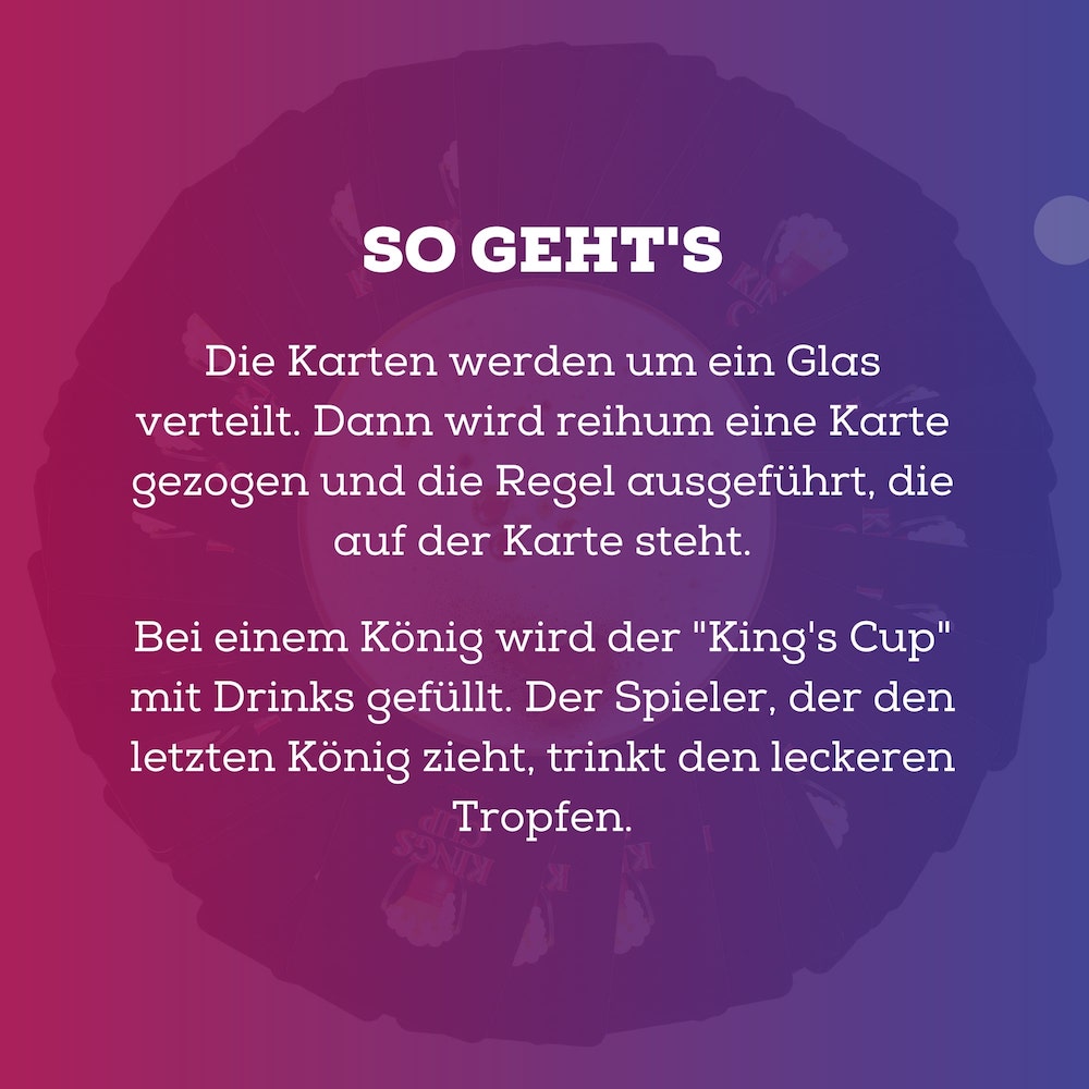 Trinkspiel 'Kings Cup'