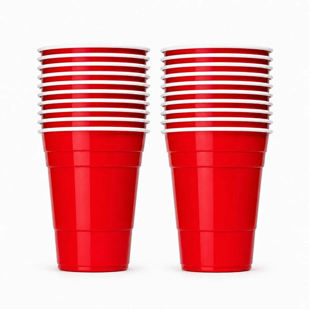 Beer Pong Mehrwegbecher Set Rot (20x)
