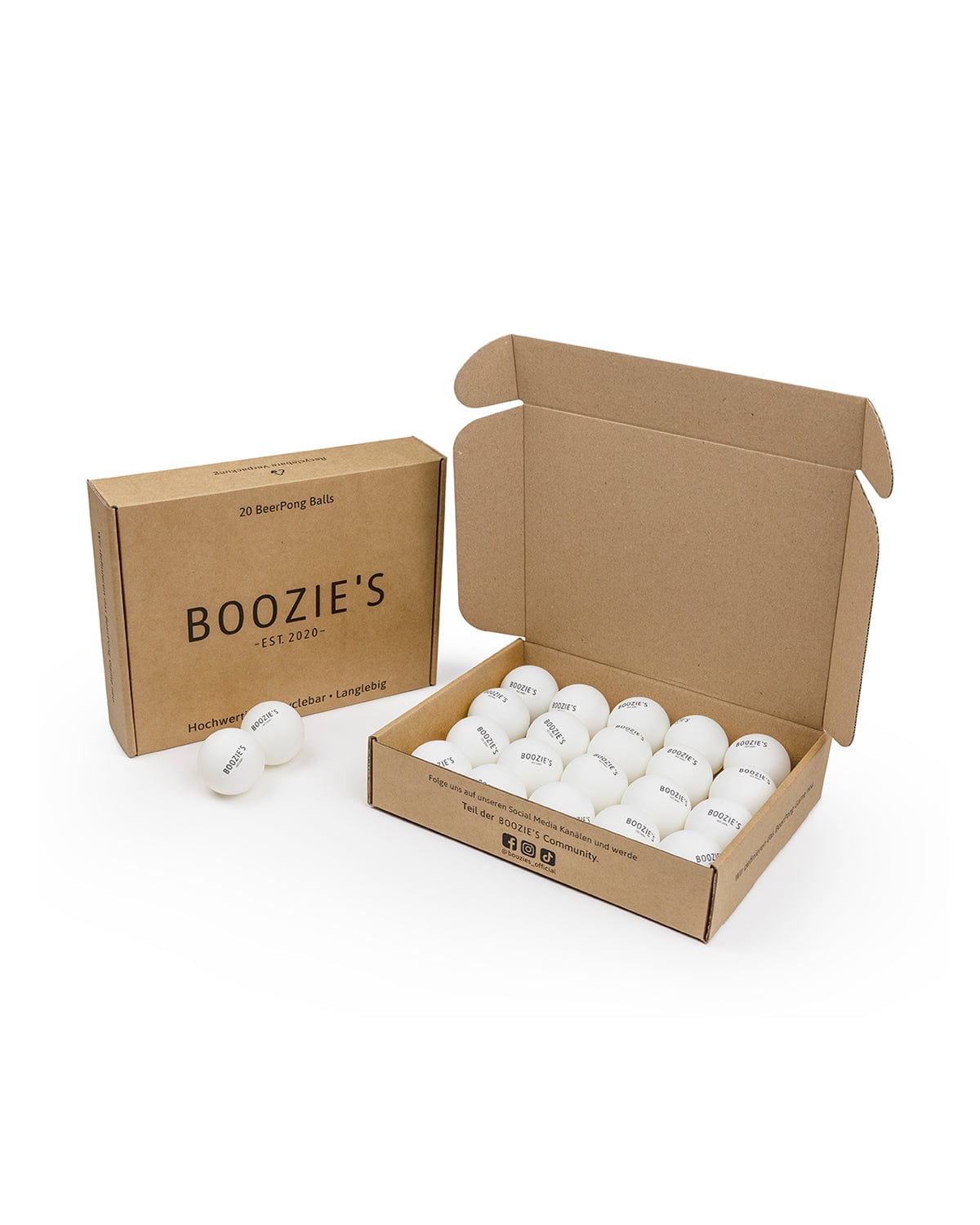 20er Pack Boozie's BeerPong Balls BOOZIE'S Ball- & Becherspiele