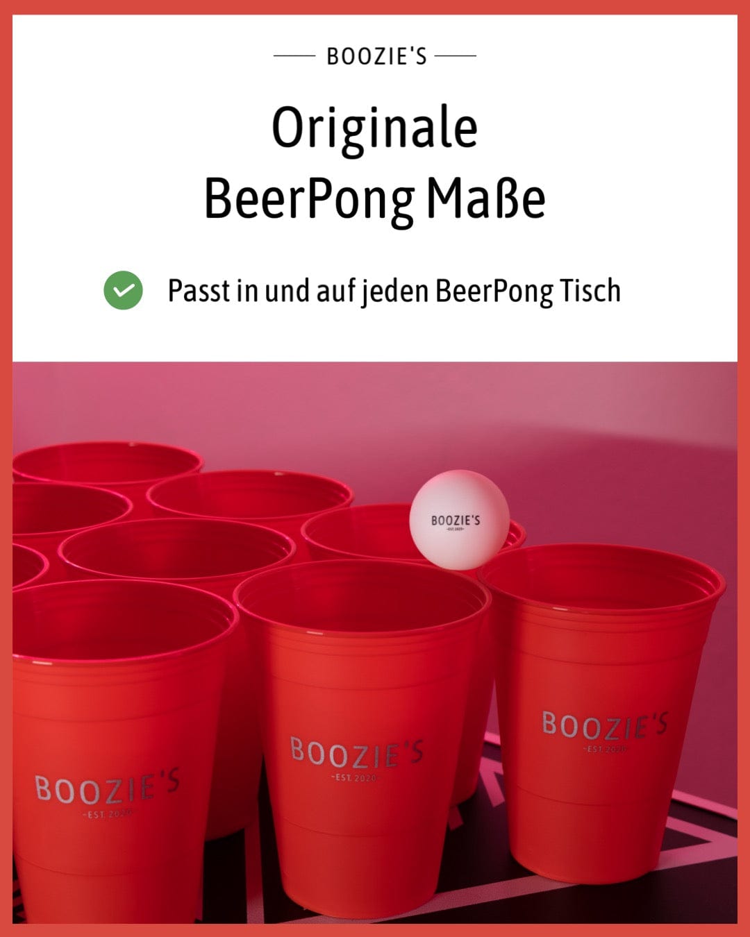 Bierpong-Tisch – Bierpong-Tisch + Original-Bierpong-Kit – ORIGINAL CUP